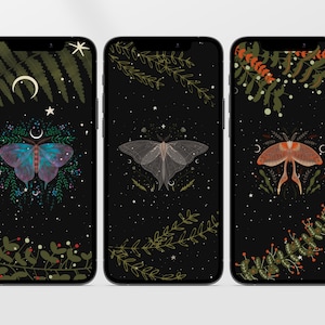 Telefono con sfondi farfalla Sfondi magici per iPhone per telefoni cellulari. Sfondi Android Foresta mistica. Sfondo dello smartphone