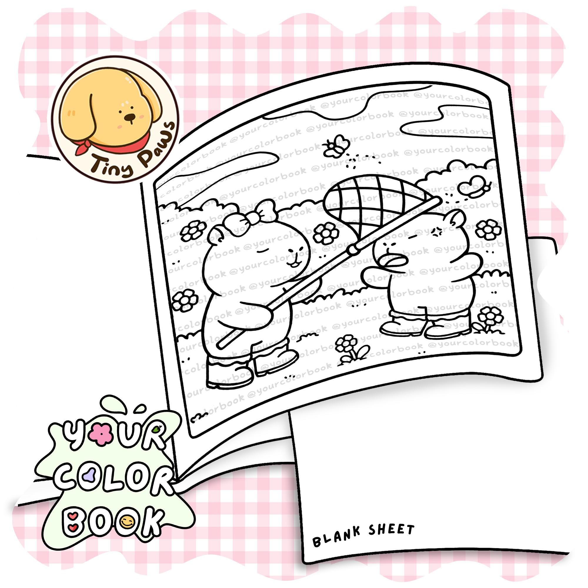 Spring Capybara Printable Capy Spring Coloring Book, 15+ Bold and Easy Coloring Pages, Funny ...