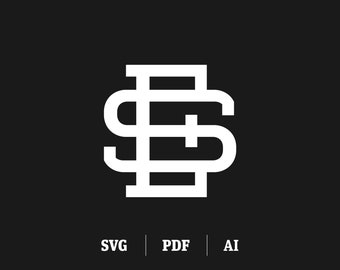 Interlocking ES/SE Monogram Logo Template (Digital Download)