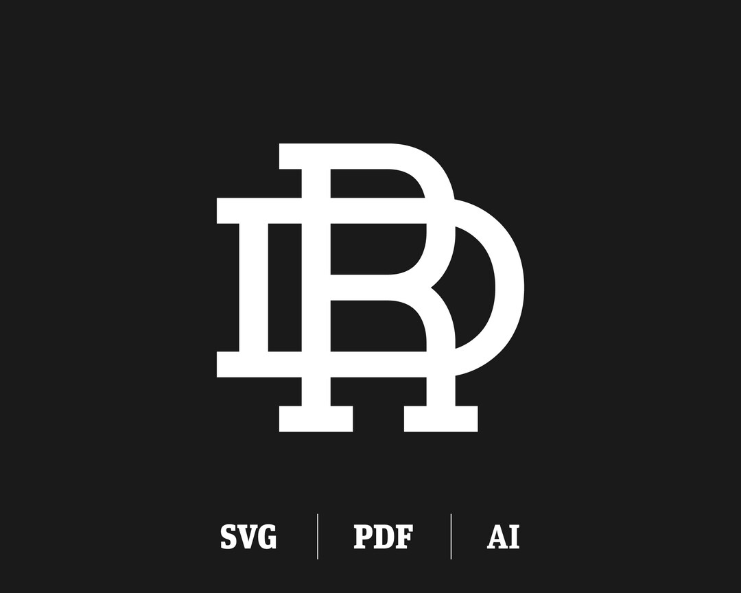 Left Side Intital R Interlocking Initals Interlocking DR/RD Initial Monogram Logo (digital Download) - Etsy