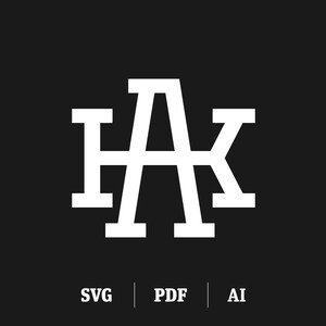 May include: A white monogram logo with the letters "HAK" in a bold, sans-serif font. The letters are stacked vertically, with the "A" in the center and the "H" and "K" on either side. The logo is set against a black background.