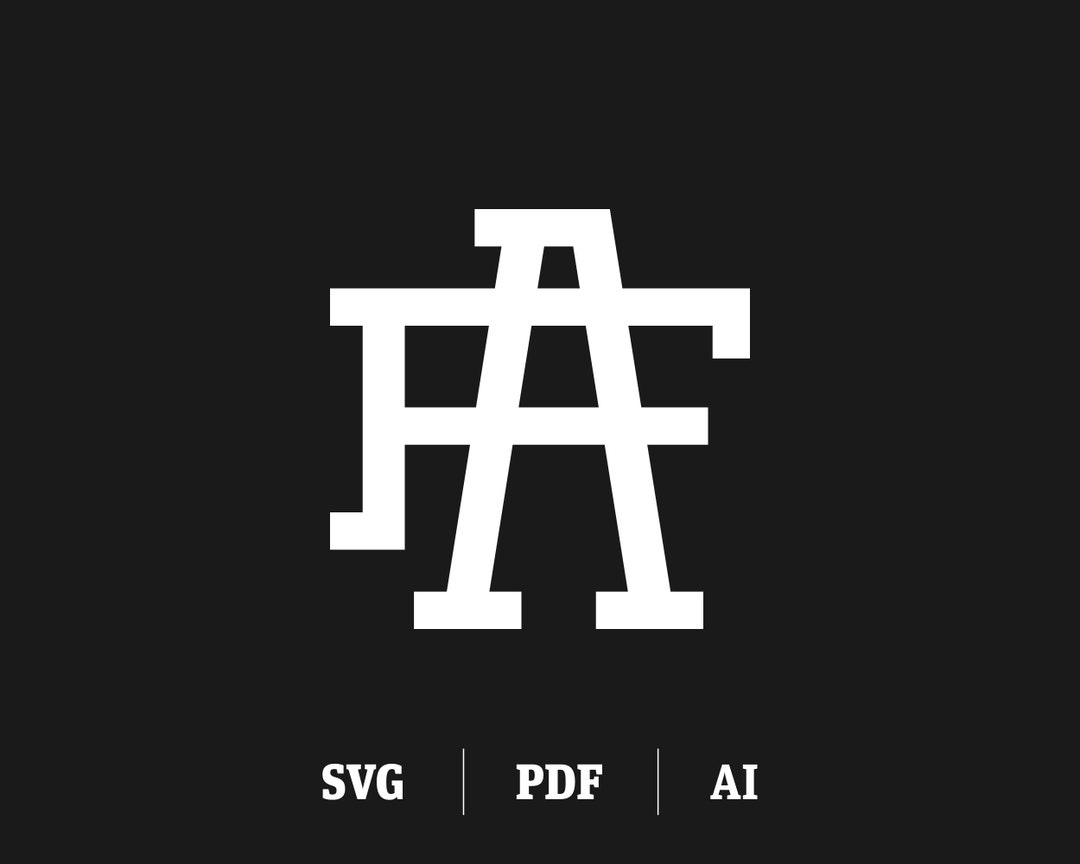 Interlocking AF/FA Monogram Logo Template (digital Download) - Etsy