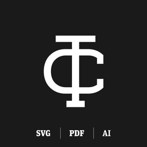 May include: White logo design with the letters "IC" intertwined. The "I" is vertical and the "C" is a circle around the "I".