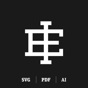 May include: A white geometric logo with the letters "BE" in a stylized font. The logo is on a black background.