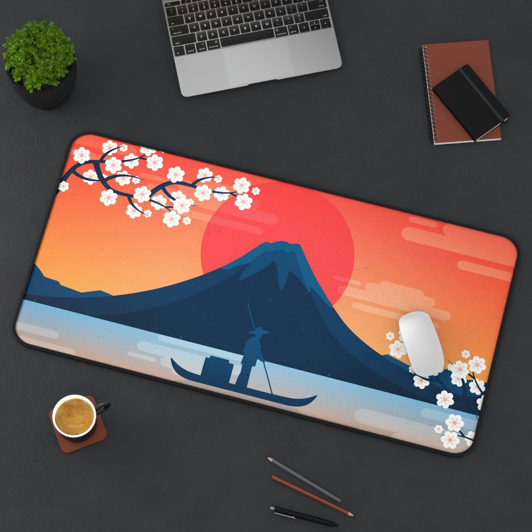 Mt Fuji Desk Mat Etsy