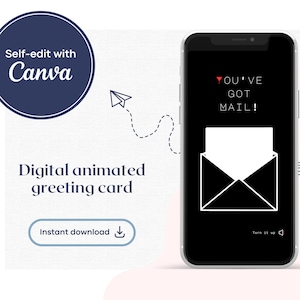 Minimalistische digitale Liebesbrief eCard
