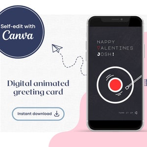 Carte musicale virtuelle de la Saint-Valentin | Téléchargez votre chanson | millésime