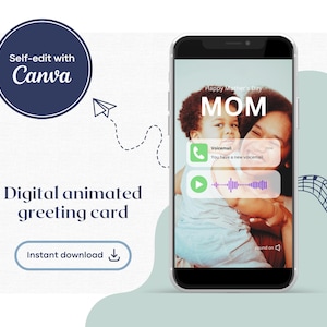 Biglietto d'auguri audio per la festa della mamma / Aggiungi messaggio vocale / Finta segreteria telefonica iPhone