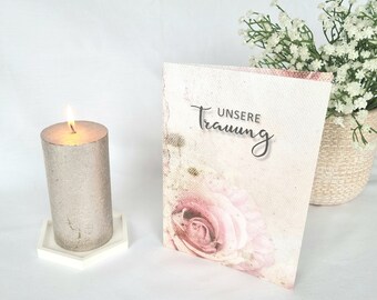 Kirchenheft Umschlag | Freie Trauung | Rose