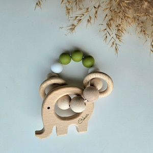 Personalized grip ring Grasping toy Motor skills toys Gripping ring personalized Gripping ring with or without a name 10