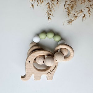 Personalized grip ring Grasping toy Motor skills toys Gripping ring personalized Gripping ring with or without a name 3