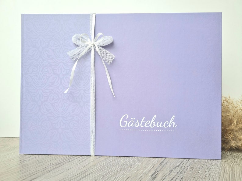 Guestbook Blank Purple image 1