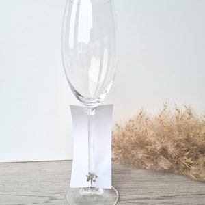 Nice that you are here Glass Embassy table decoration guest gift wedding communion Confirmation birthday rose image 2