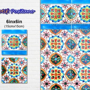 6inx6in Architectural Tiles, Decorative Wall Mosaic Ceramic Tiles Bathroom Kitchen Stairs Pool Waterline