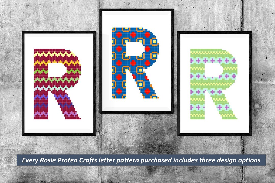 Letter R Alphabet Cross-stitch Pattern. Every Pattern Includes - Etsy