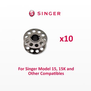 10x Metallspulen für Singer Nähmaschinen Modelle 15, 15K und andere kompatible Nähmaschinen