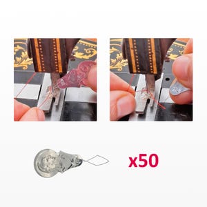 50x Sewing Machine Needle Threader, Needle Threading Tool