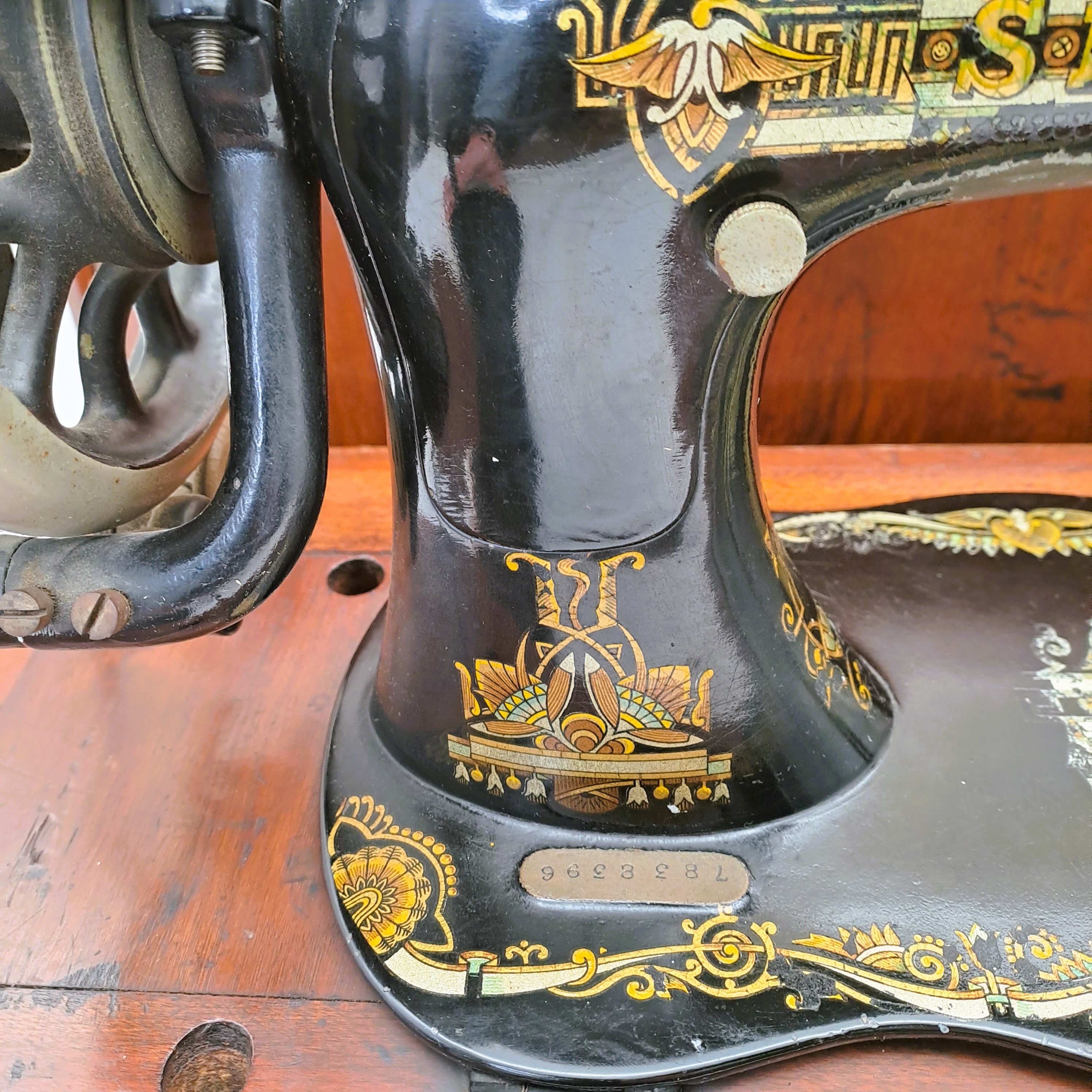 Singer Crank Sewing Machine Model Improved Family Machine Year Etsy