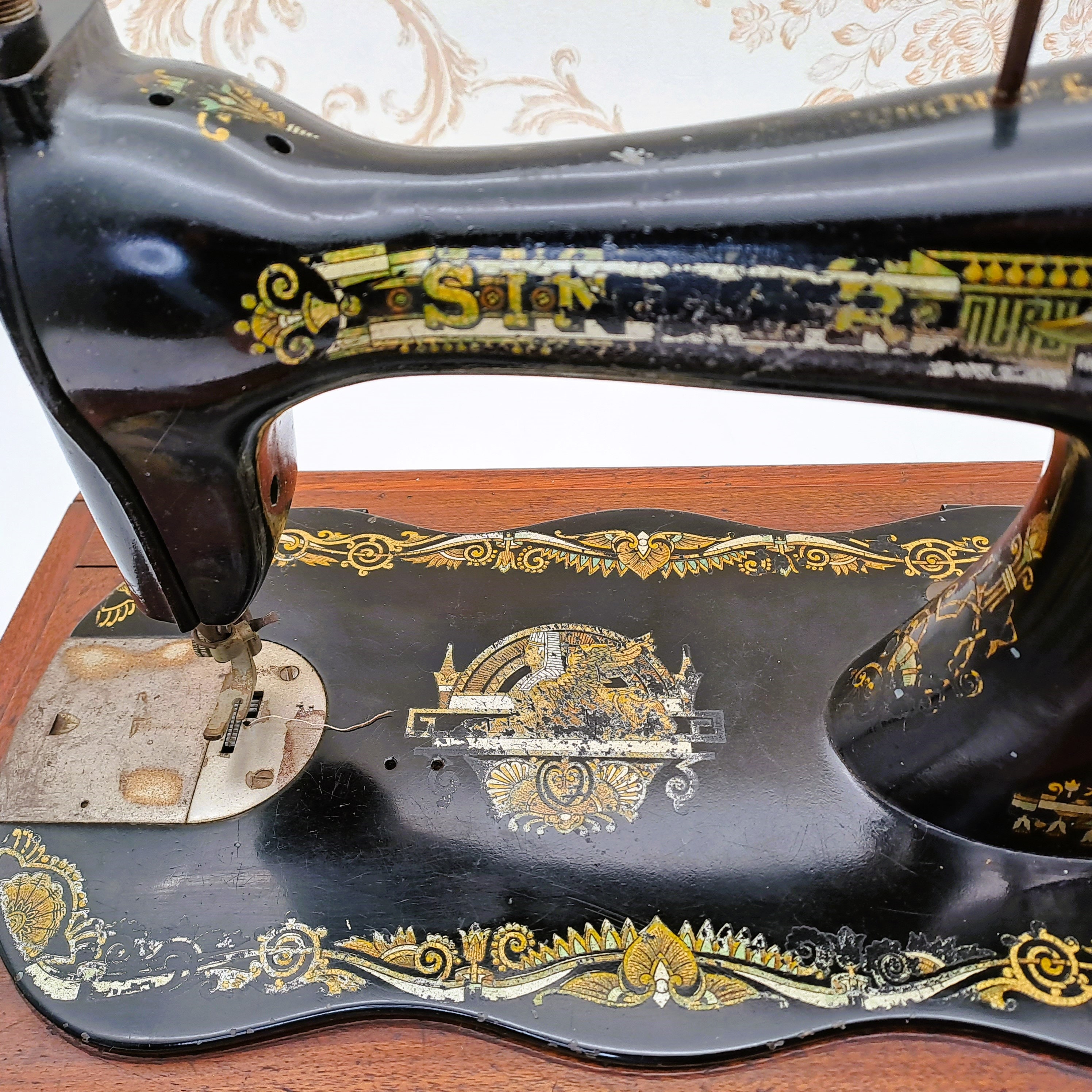 Singer Crank Sewing Machine Model Improved Family Machine Year Etsy