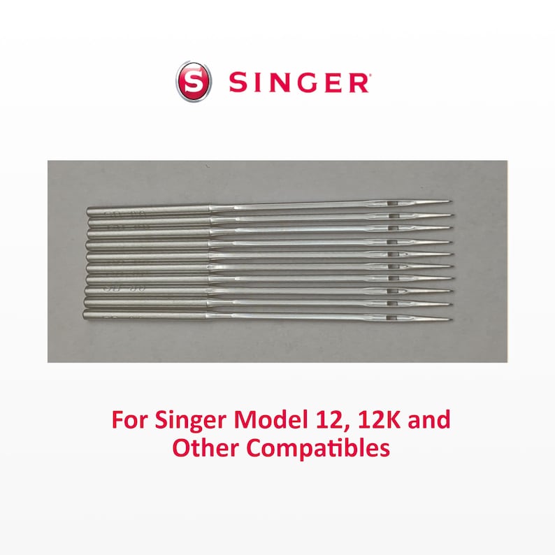 10x Needles for Singer Model 12 / 12K – New – Tested on Original Machine image 1