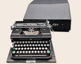 Vintage Continental 100 Typewriter – Working and Tested – With Original Case – Vintage Mechanical Typewriter