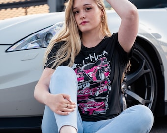 T shirt car motif, anime, car, car enthusiast, nissan silvia s14 s 13 240sx