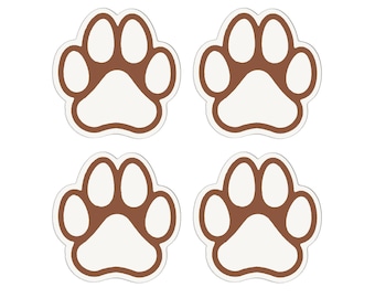 Tapones de válvula con forma de huella de perro, adornos para ruedas, accesorios para coche, juego de 4