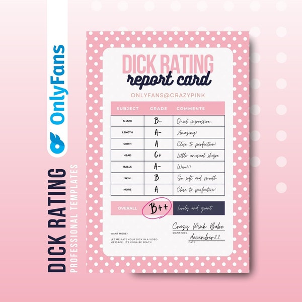 Dick Report Card - Etsy