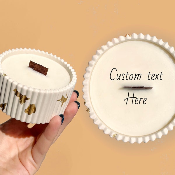 Custom Text Here Candle — Personalized Gift Candle With Hidden Custom Message, Gift For Him, Gift For Her, Love Gift