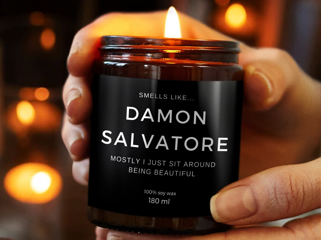 Smell Like Damon Salvatore Funny Candle Gift for the Vampire Diaries