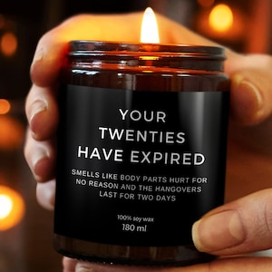 Smells Like 30th Birthday Gift Your Twenties Have Expired Birthday Candle Gift For Best Friend, Sister, Brother Funny Birthday Present image 1