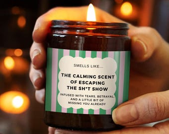 Cadeau drôle de bougie pour une fête d'adieu, cadeau de départ à la retraite d'un collègue, cadeau de départ
