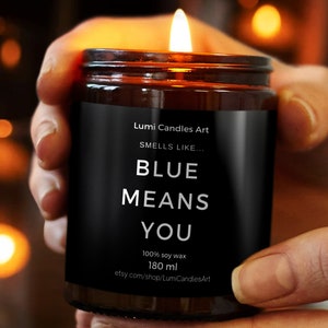 Blue Means You Candle - The Reckoning - Funny Candle for Zodiac Academy Fan Gift - Book Lover Gifts - Dark Fae Zodiac Academy BookTok