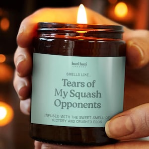 Lustige Geschenkkerze für Squashspieler, Squash-Geburtstagsgeschenk, Geschenk für Squash-Fans, Geschenk für Squash-Trainer, Squash-Geschenk für ihn, Geschenk für sie