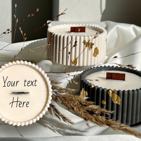 Bougie Your Text Here — Cadeau personnalisé Bougie avec message personnalisé caché, cadeau pour lui, cadeau pour elle, cadeau d'amour