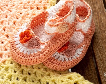 chaussons tricotés, faits main en laine douce | Chaussures bébé au crochet