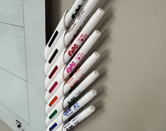 Marker Holder For Whiteboard. Expo or similar markers. Glass Acrylic Calendar