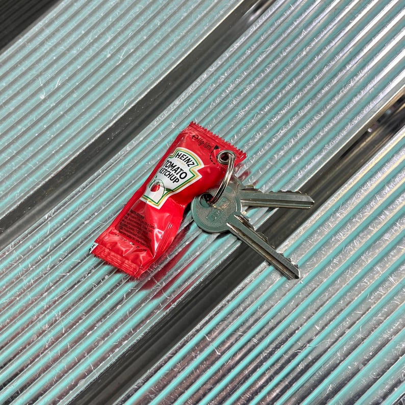 Heinx Keychains Handmade Up-cycled Heinz Tomato Ketchup Keyring/keychain - Etsy