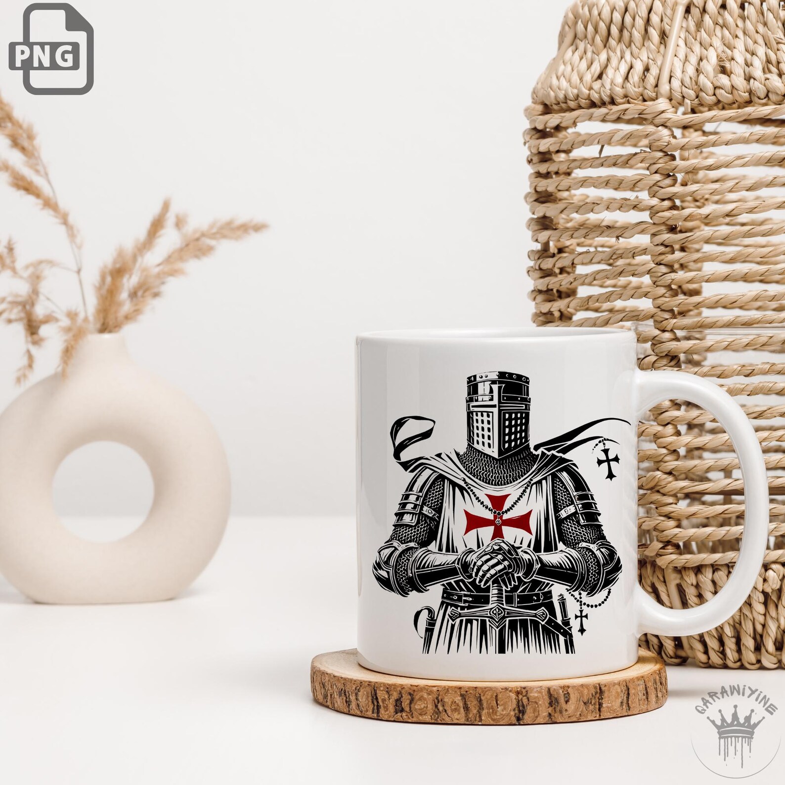 Knights Templar Crusader Warrior Clipart: Medieval Christian Knight ...