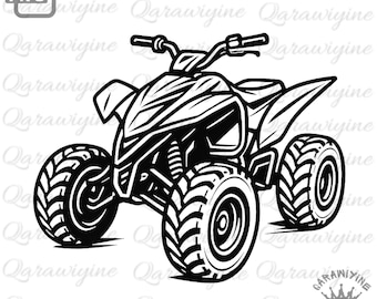 Clipart ATV PNG / Immagine di quad da corsa ATV per ragazzi / Design di maglietta da corsa per moto da cross