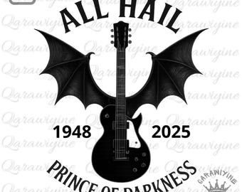 Príncipe de las Tinieblas PNG: Arte tributo a Black Sabbath (Descarga digital)