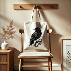 Gothic Crow PNG Clipart: Raven Tattoo Illustration, Sublimation & Digital Art