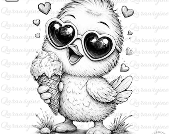 Baby Chick Clipart PNG Bundle – Kawaii Bird PNG (Digital Download)