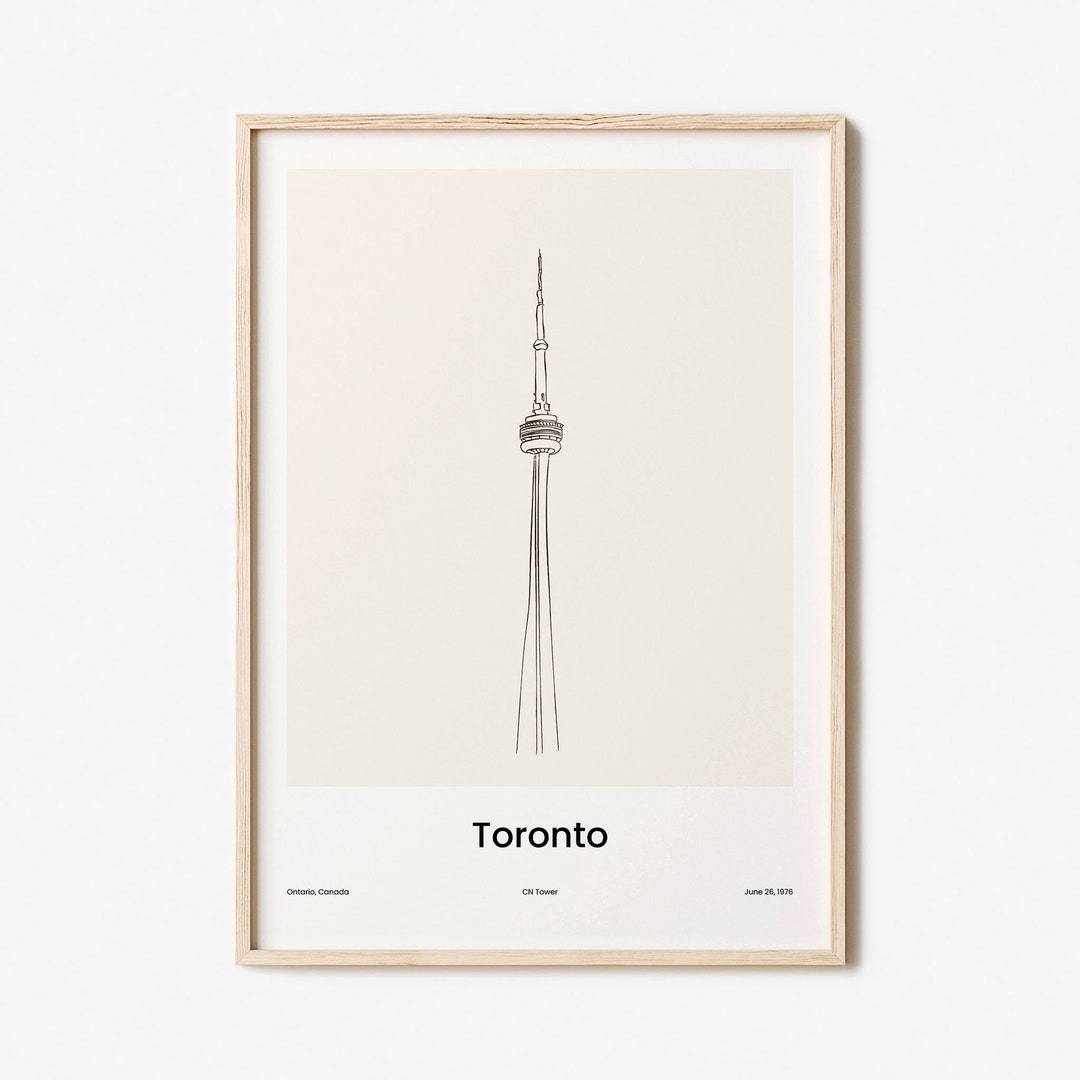 Toronto Print No 2 Toronto Wall Art Toronto Wall Decor Etsy