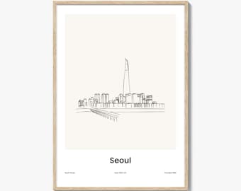 Seoul Drawn No 1 Poster