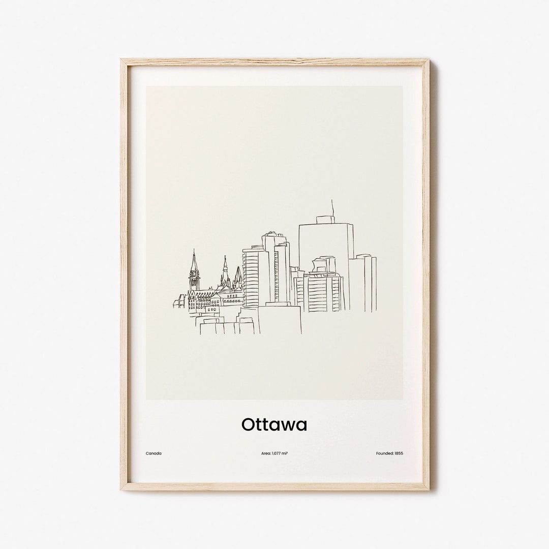 Ottawa Print, Ottawa Wall Art, Ottawa Wall Decor, Ottawa Travel Poster