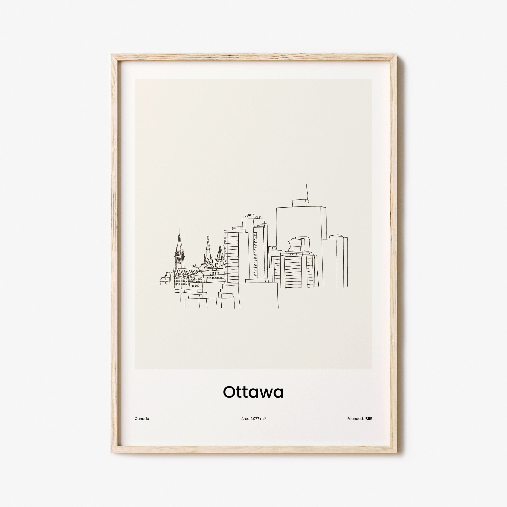 Ottawa Print, Ottawa Wall Art, Ottawa Wall Decor, Ottawa Travel Poster