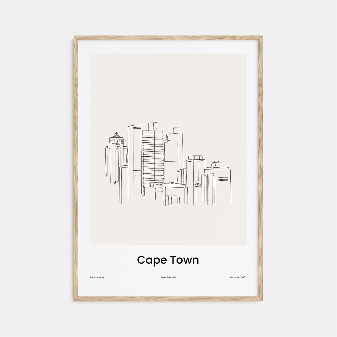 Cape Town Print, Cape Town Wall Art, Cape Town Wall Decor, Cape Town