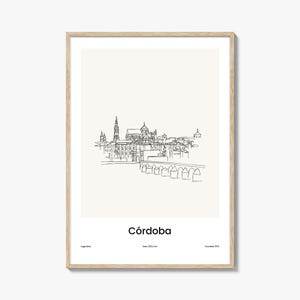 Cordoba Print Argentina, Cordoba Wall Art, Cordoba Wall Decor, Cordoba Travel Poster, City Map