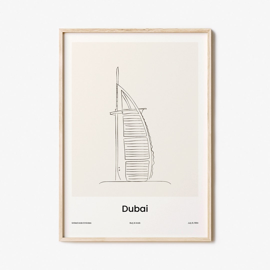 Dubai Print No 3 Dubai Wall Art Dubai Wall Decor Dubai Etsy